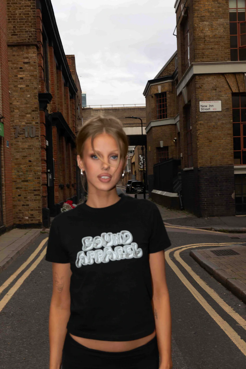 Black Chrome Baby Tee - Image 5